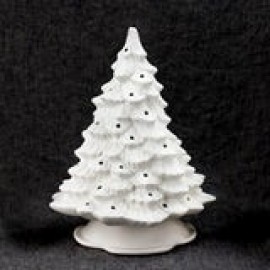 Ceramic Bisque Christmas Tree - 11 inch - Case of 2